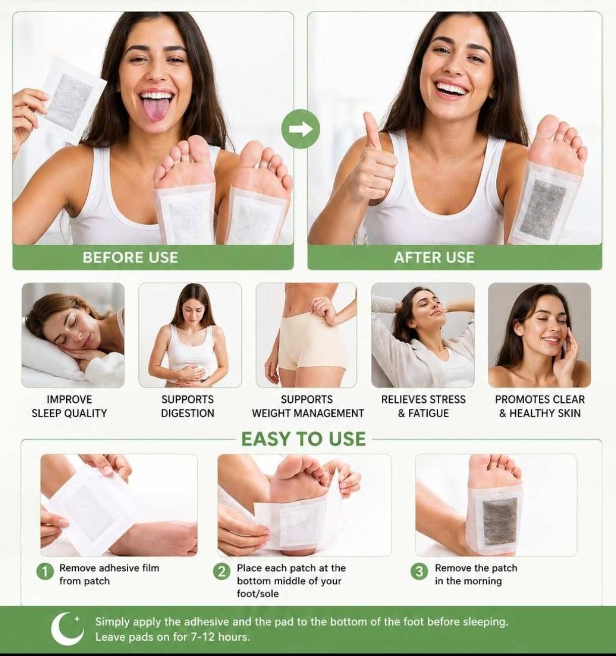 Premium Detox Foot Patches/ Pads (Total Pack of 20) ๐ฝ๐ช๐ฎ 1 ๐๐๐ฉ 1 ๐๐ง๐๐ ๐๐๐๐๐ง