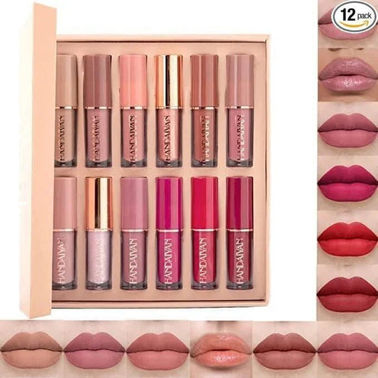 12Pcs Velvet Matte Liquid Lipstick Set - Good Stuff Online Store
