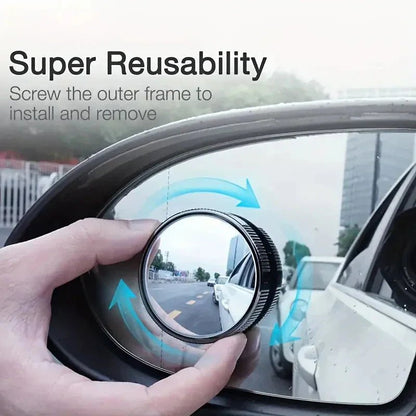 2 Inch Round Blind Spot Mirror | 🔥Pack of 2🔥 | FLAT 50% OFF SAVING