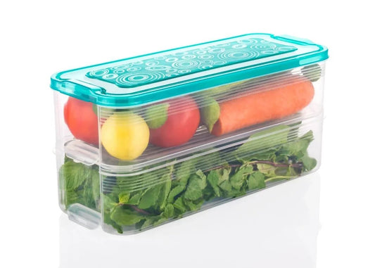 2 Layer Interlocking Fridge Container - Good Stuff Online Store