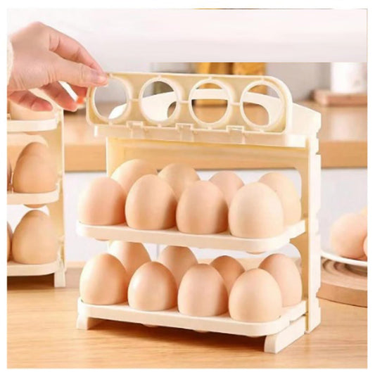 3 Layer Flip Egg Rack |🔥FLAT 50% OFF SALE🔥 - Good Stuff Online Store