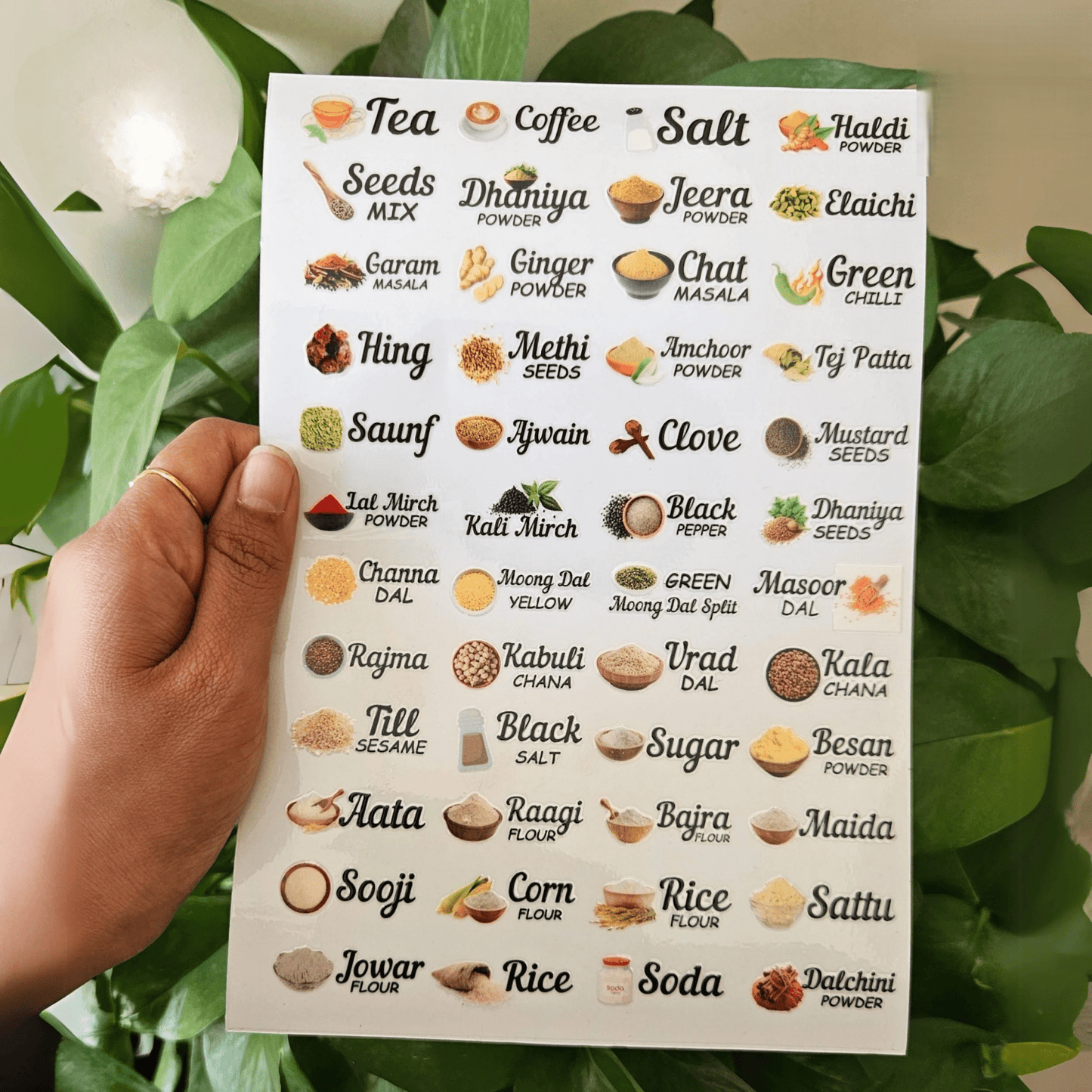 3D Kitchen Spice Stickers |Pack of 60 Stickers🔥🔥