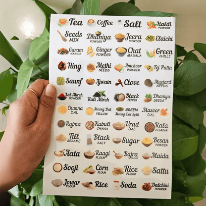 3D Kitchen Spice Stickers |Pack of 60 Stickers🔥🔥