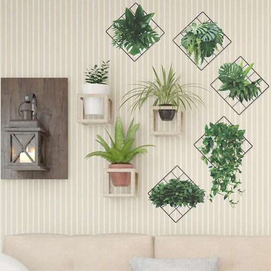 3D Wall Stickers - Plants (Pack Of 5) - Good Stuff Online Store