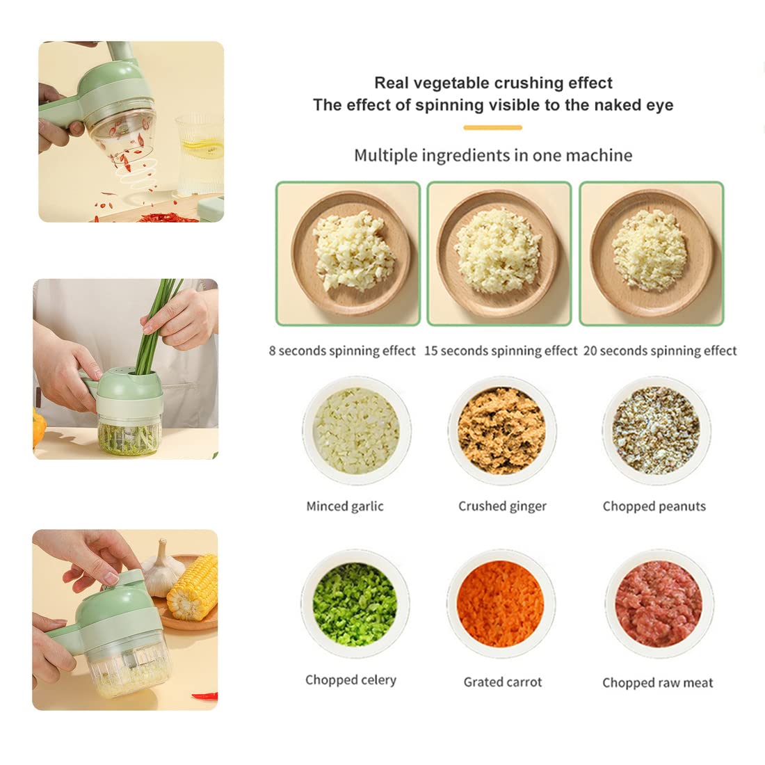 4 in 1 Portable Electric Vegetable Cutter - Good Stuff Online Store