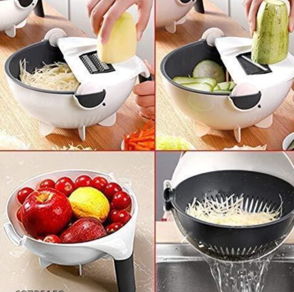 9 in 1 Vegetable Cutter with Drain Basket - Good Stuff Online Store