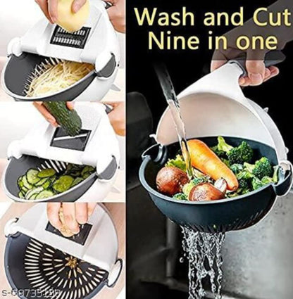 9 in 1 Vegetable Cutter with Drain Basket - Good Stuff Online Store