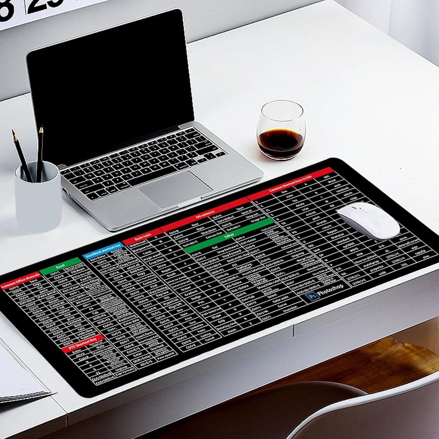 Anti - slip Keyboard Pad with Shortcut Key Patterns - Good Stuff Online Store