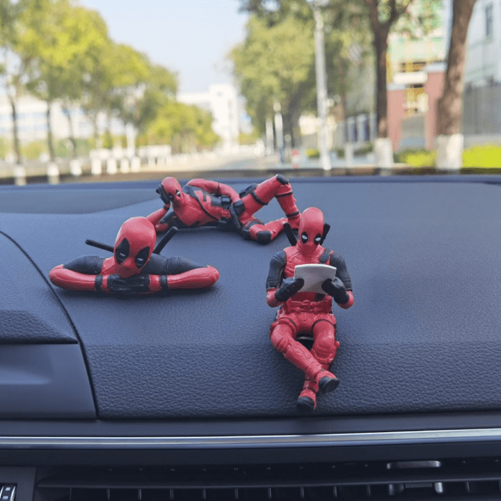 Deadpool Car Decor Figurines - 3 pc Combo Set | 🔥FLAT 50% SAVING🔥