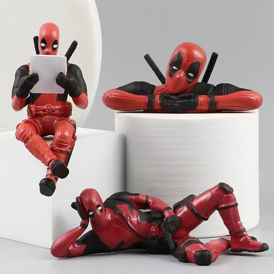 Deadpool Car Decor Figurines - 3 pc Combo Set | 🔥FLAT 50% SAVING🔥 - Good Stuff Online Store