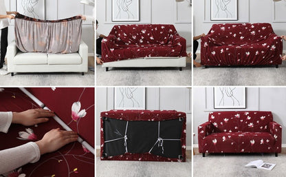 Elastic Fitted Sofa Covers - (3+1+1) Seater Sofa |🔥FLAT 50% SAVINGS🔥 - Good Stuff Online Store