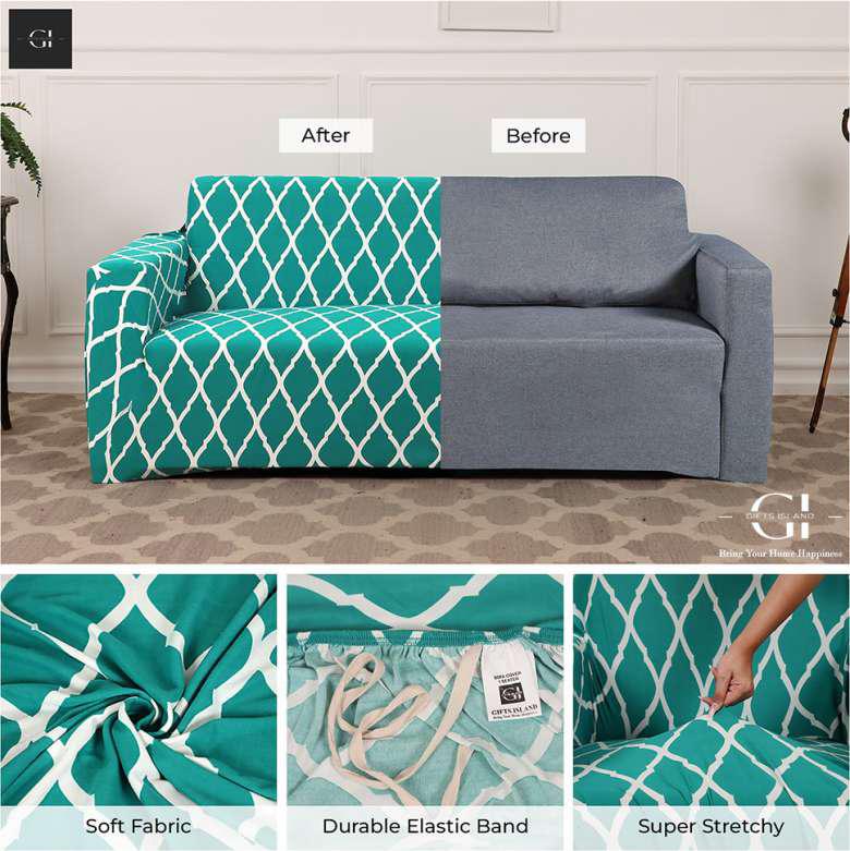 Elastic Fitted Sofa Covers - (3+1+1) Seater Sofa |🔥FLAT 50% SAVINGS🔥 - Good Stuff Online Store