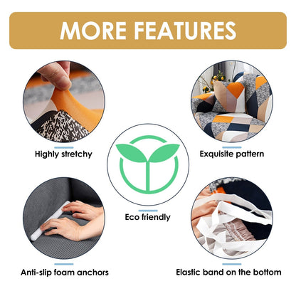 Elastic Fitted Sofa Covers - (3+1+1) Seater Sofa |🔥FLAT 50% SAVINGS🔥 - Good Stuff Online Store