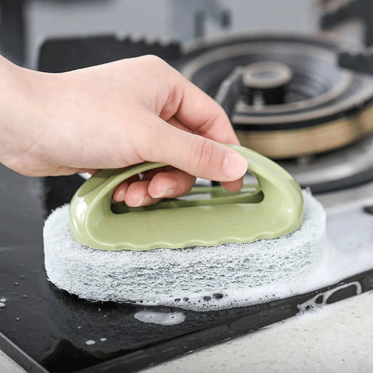 High Grade Cleaning / Scrubbing Sponge With Plastic Handle - Good Stuff Online Store