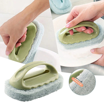 High Grade Cleaning / Scrubbing Sponge With Plastic Handle - Good Stuff Online Store