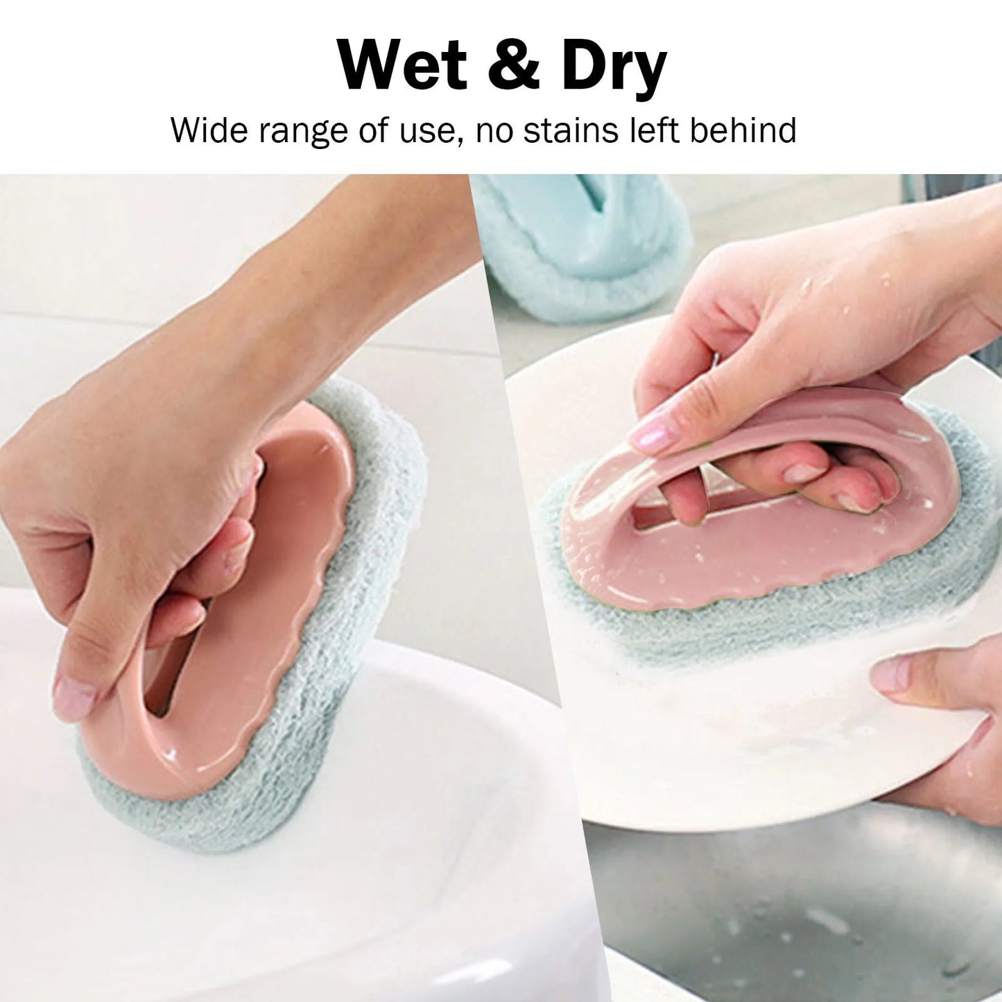 High Grade Cleaning / Scrubbing Sponge With Plastic Handle - Good Stuff Online Store