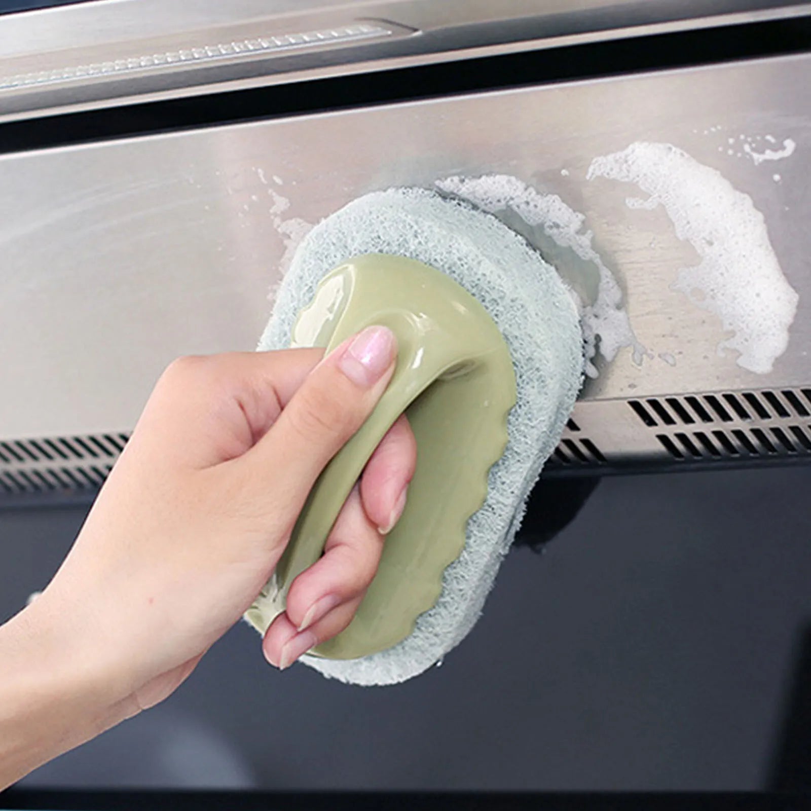 High Grade Cleaning / Scrubbing Sponge With Plastic Handle - Good Stuff Online Store