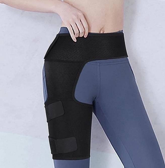 Hip Brace Compression Brace for Hamstring Injury Sprains Sciatic Nerve Fitness Running & Yoga - Good Stuff Online Store