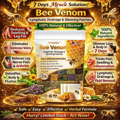 Bee Venom Detox & Slim Foot Patches - Natural Lymphatic Boost
