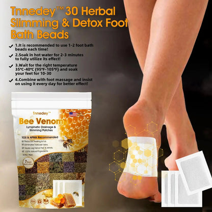 Bee Venom Detox & Slim Foot Patches - Natural Lymphatic Boost