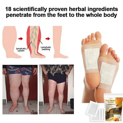 Bee Venom Detox & Slim Foot Patches - Natural Lymphatic Boost