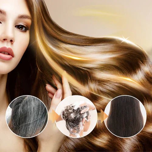 Japanese Long Lasting Natural Hair Dye Shampoo ( Buy 1 Get 1 Free )🔥🔥