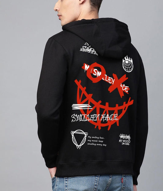 Men's Cotton Blend (Fleece) Oversized Graphic Print Hoodie - Good Stuff Online Store