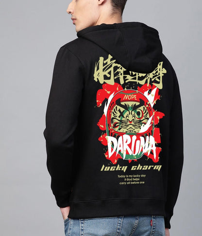 Men's Cotton Blend (Fleece) Oversized Graphic Print Hoodie - Good Stuff Online Store