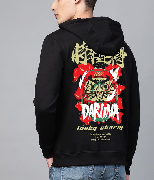 Men's Cotton Blend (Fleece) Oversized Graphic Print Hoodie - Good Stuff Online Store