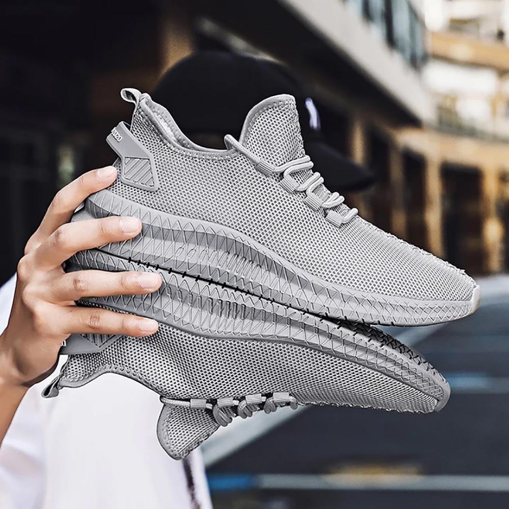 Men's Light Weight Casual Shoes - Grey