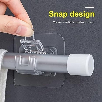 Self Adhesive Curtain Rod Holder Clips |🔥FLAT 50% SAVINGS🔥 - Good Stuff Online Store