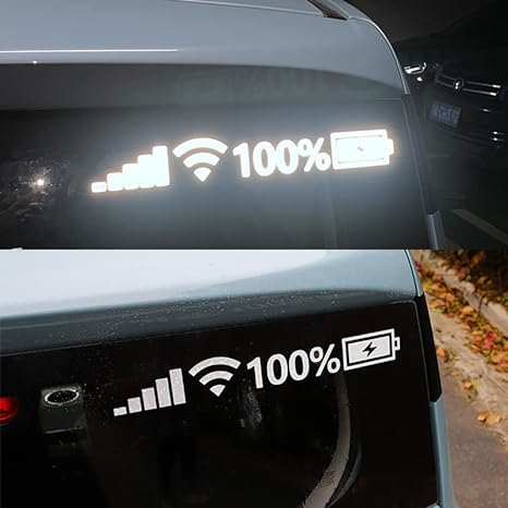 Wifi & Battery Reflective Sticker - Buy 1 Get 1 Free - Good Stuff Online Store